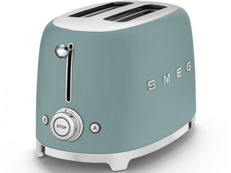 Тостер на 2 ломтика SMEG TSF01EGMEU изумрудно-зеленый матовый