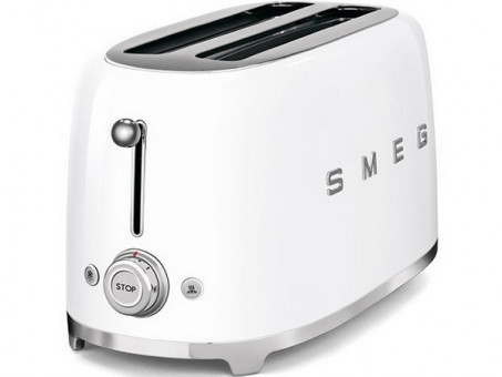 Тостер на 4 ломтика SMEG TSF02WHEU белый