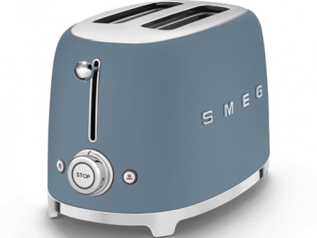 Тостер на 2 ломтика SMEG TSF01SBMEU cиний шторм матовый