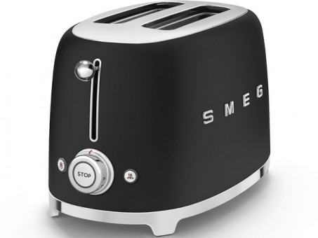 Тостер на 2 ломтика SMEG TSF01BLMEU матовый черный