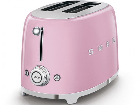 Тостер на 2 ломтика SMEG TSF01PKEU розовый