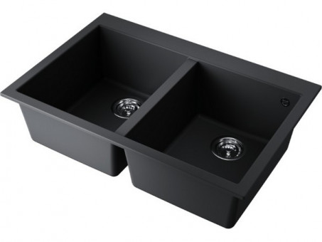 Мойка Omoikiri Bosen 80-2-BL Tetogranit/черный (4993836)