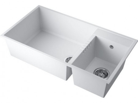 Мойка Omoikiri Tedori 85-2-U-WH Tetogranit/белый (4993943)
