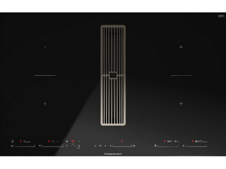 Варочная панель Kuppersbusch KMI 8590.0 SR Black Chrome индукционная с вытяжкой