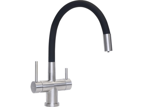 Смеситель Longran Techno LM2198 Stanless Steel/Black Смеситель Longran Techno LM2198 Stanless Steel/Black