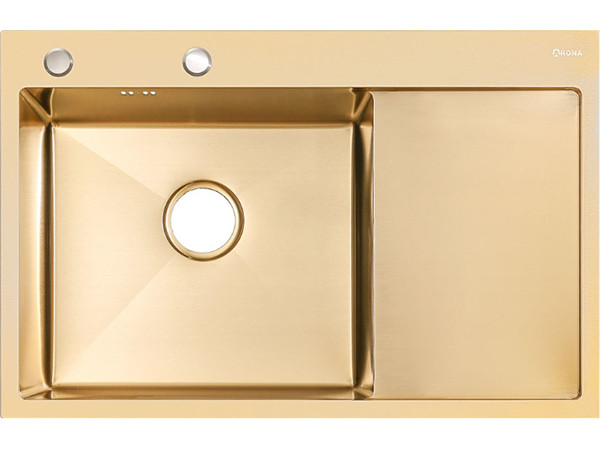 Мойка Arona ARS 780*505 L GOLD (чаша слева) золото Мойка Arona ARS 780*505 L GOLD (чаша слева) золото