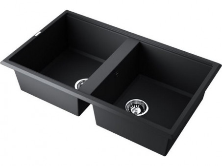 Мойка Omoikiri Tedori 86-2-BL Tetogranit/черный (4993924)