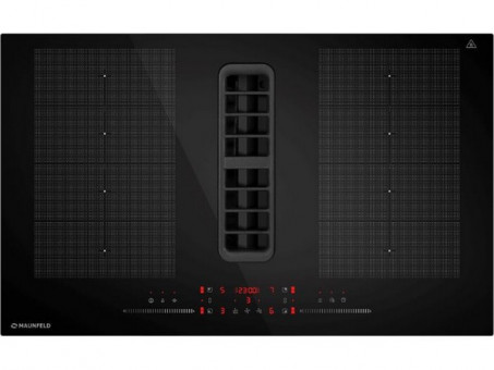 Варочная панель MAUNFELD MIHC834SF2BK индукционная с вытяжкой