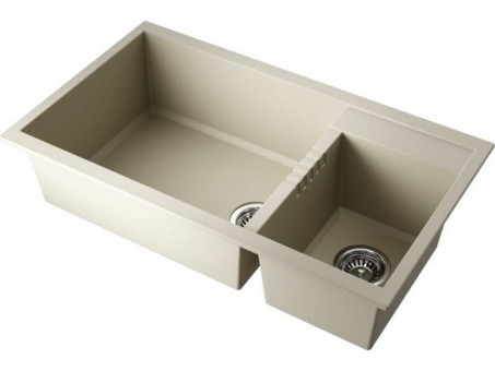 Мойка Omoikiri Tedori 86-2-LB-BE Tetogranit/ваниль (4993933)