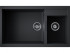 Мойка Omoikiri Tedori 86-2-LB-BL Tetogranit/черный (4993932)