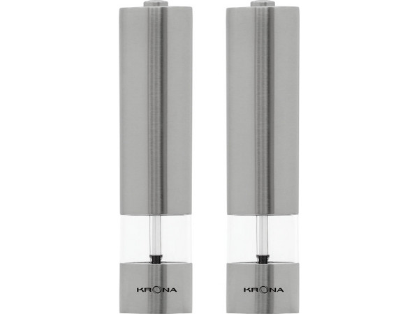 Измельчитель для специй KRONA Salz Pfeffer Inox электрический (2 шт.) Измельчитель для специй KRONA Salz Pfeffer Inox электрический (2 шт.)